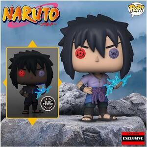 NEW W DEFECTS Funko Pop!Naruto Sasuke Rinnegan Anime Exclusive Vinyl Figure